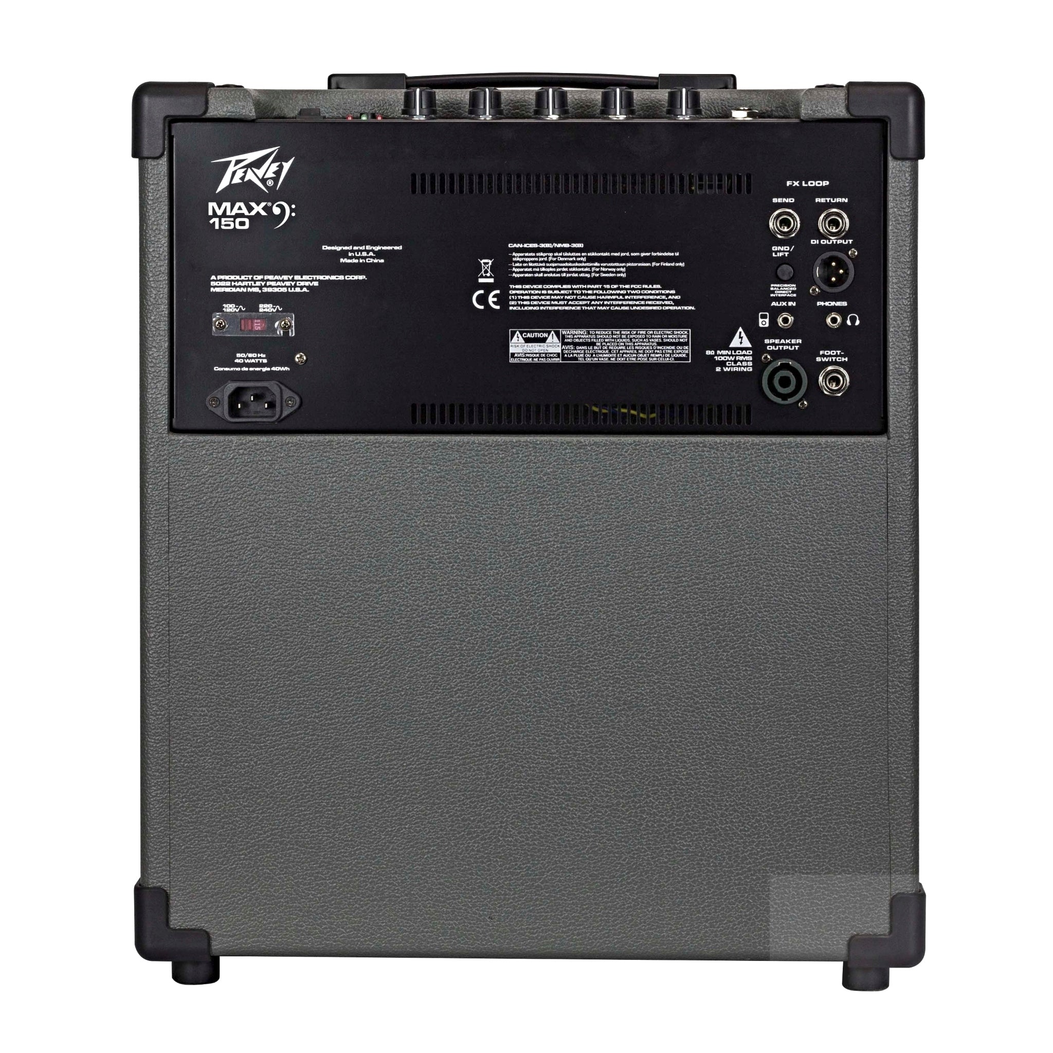 Peavey Electronics Max150 150 Watt Ultra - Compact Bass Amplifier - El Cajon Guitars and Music