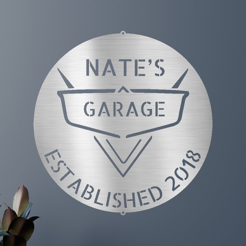 Classic Car Garage Personalized Gifts - Custom Metal Sign