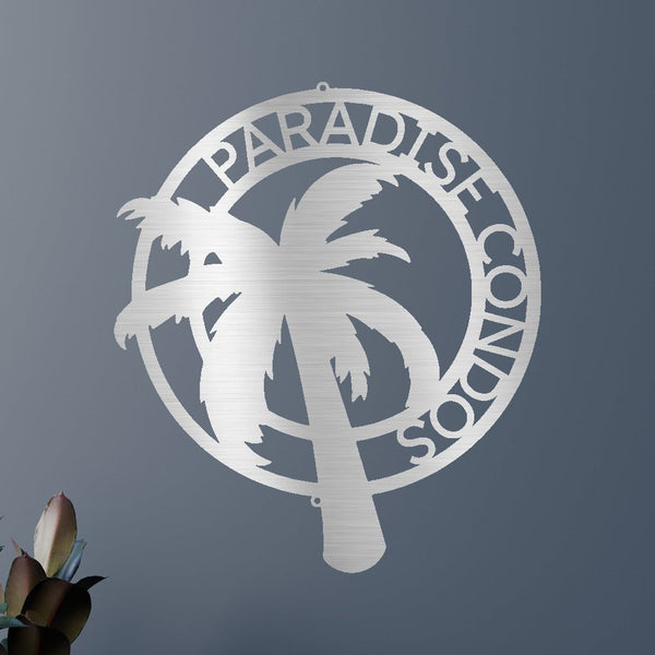 Palm Tree Personalized Gifts - Custom Metal Sign