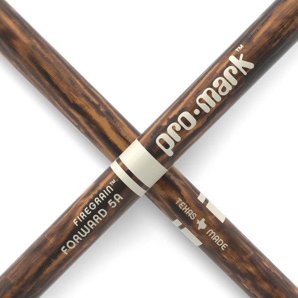 ProMark Classic Forward 5A FireGrain Hickory Drumstick, Oval Wood Tip - El Cajon Guitars and Music