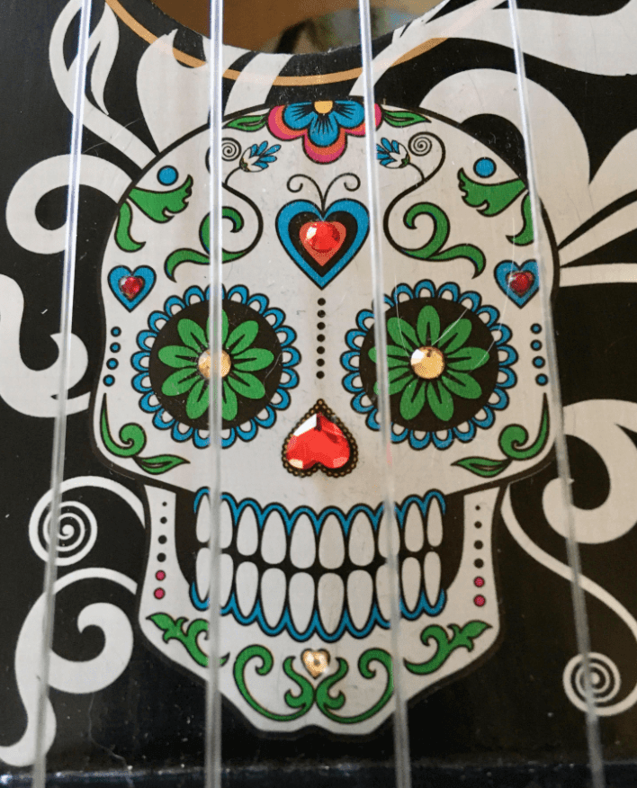 Rozanna's Sugar Skull Mariachi Ukulele