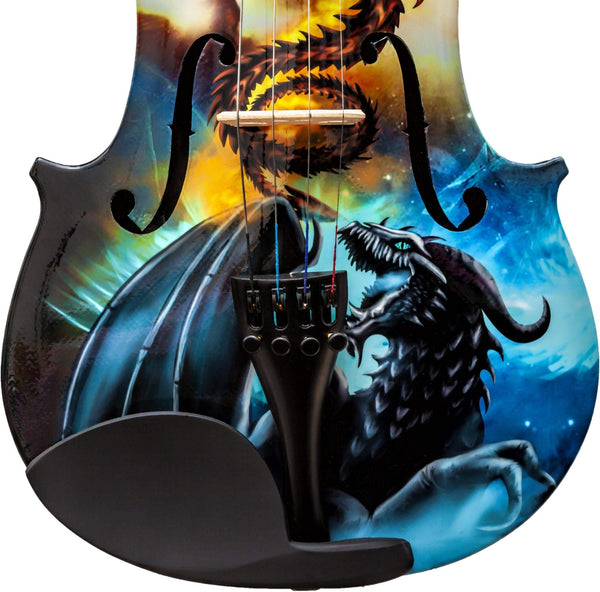 Dragon Black 1/4 Violin Outfit