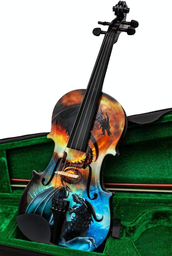 Dragon Black 1/2 Violin Outfit