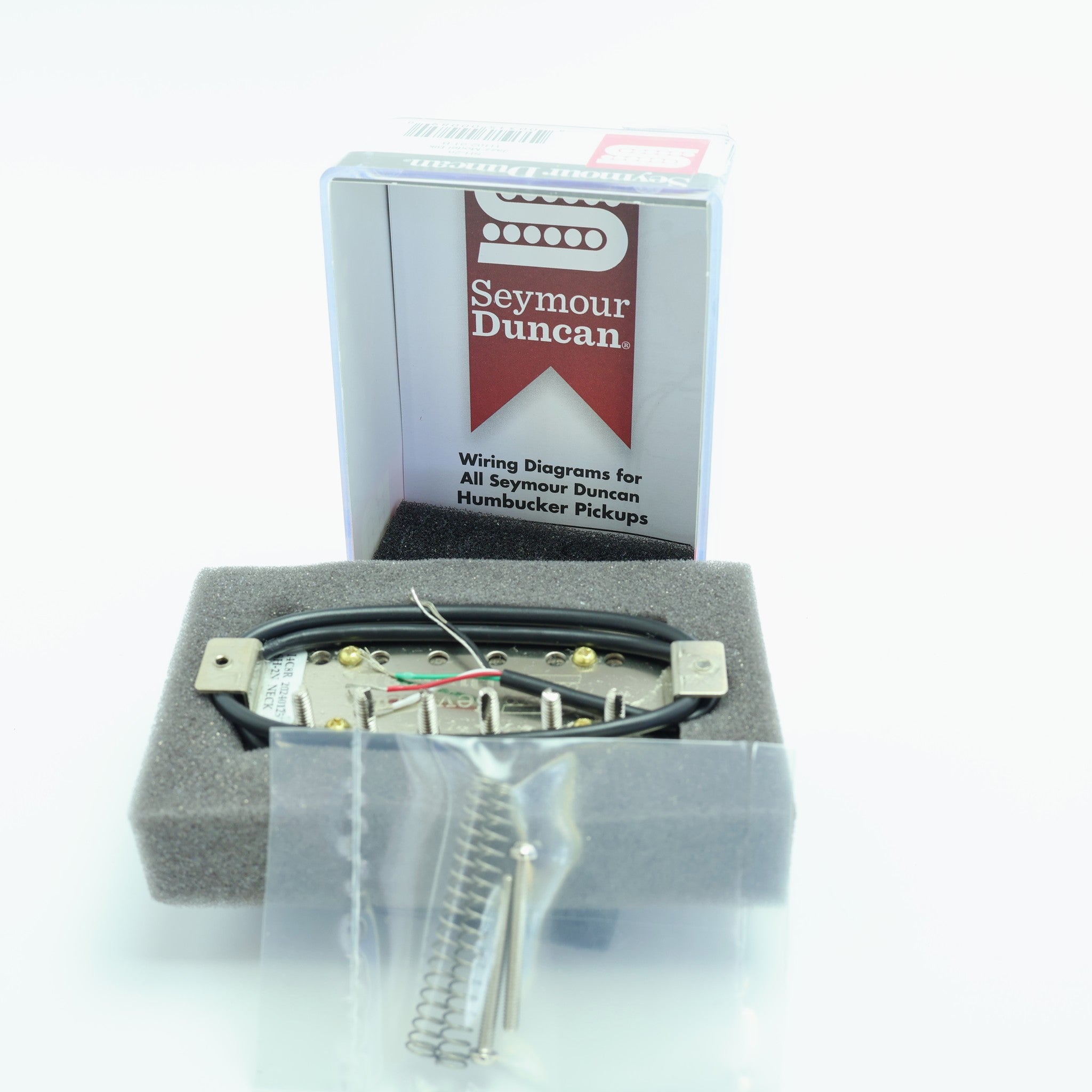 Seymour Duncan SH-2n Jazz Model neck humbucker, black, in the box with mounting hardware and wiring diagram