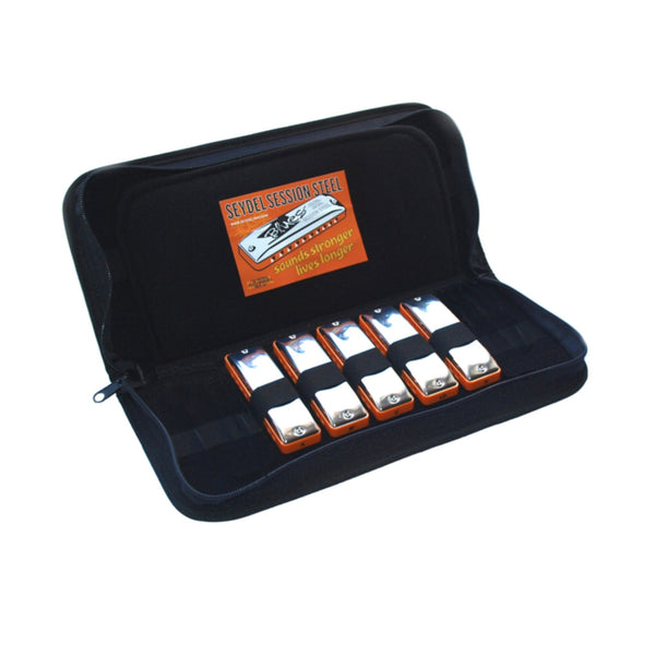 Seydel Blues Harmonica Set - SESSION STEEL (set of 12 Harmonicas) - El Cajon Guitars and Music