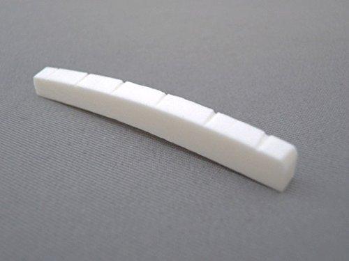 Slotted Bone Nut w/Curved Bottom 1 11/16" x 1/4" x 1/8" Allparts BN - 0206 - 000 - El Cajon Guitars and Music