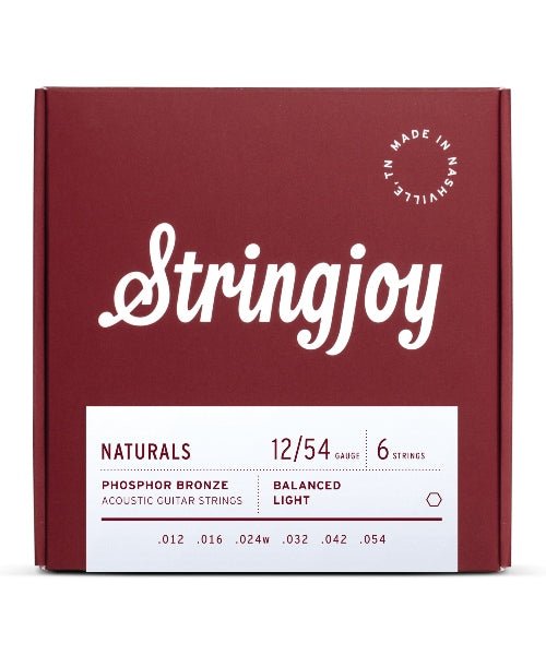 StringJoy NB1254 Natural Bronze Acoustic Guitar Strings - El Cajon Guitars and Music