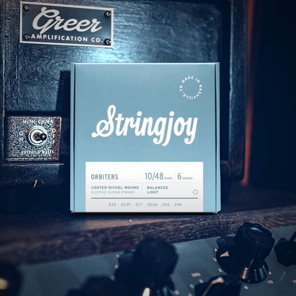 STRINGJoy Or09546 Orbiters Coated Nickel Guitar Strings, (Super Light Plus Gauge - El Cajon Guitars and Music