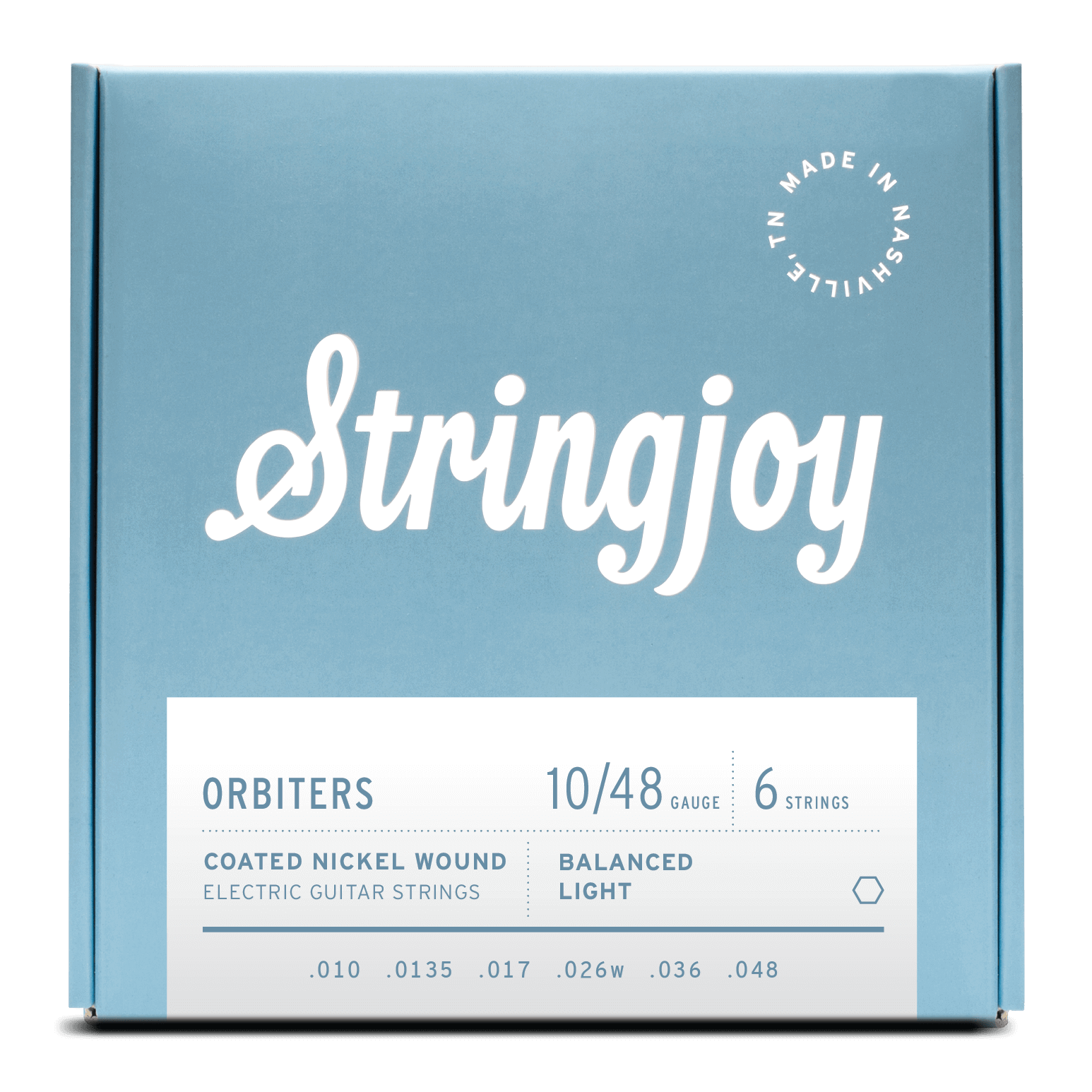 StringJoy Or1048 Orbiters Coated Nickel Guitar Strings, (Light Gauge - El Cajon Guitars and Music