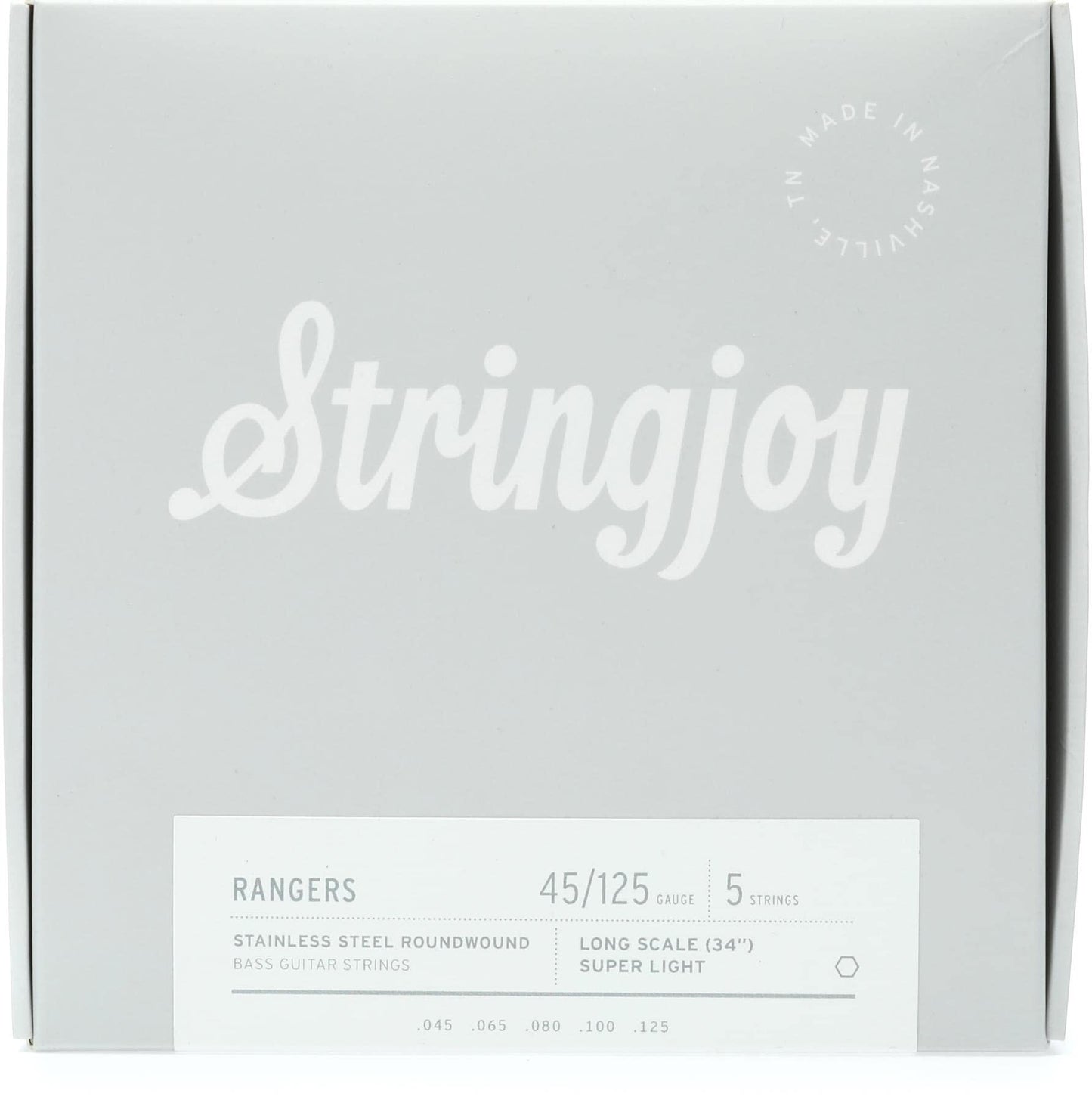 StringJoy Rangers Stainless Steel Long Scale 5 - String Bass Strings - Light Gauge (.045 - El Cajon Guitars and Music