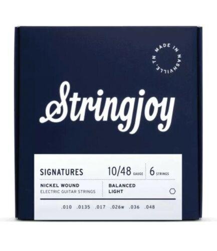 StringJoy Signatures Balanced Light Gauge (10 - 48) Nickel Wound Electric Guitar Strings - El Cajon Guitars and Music