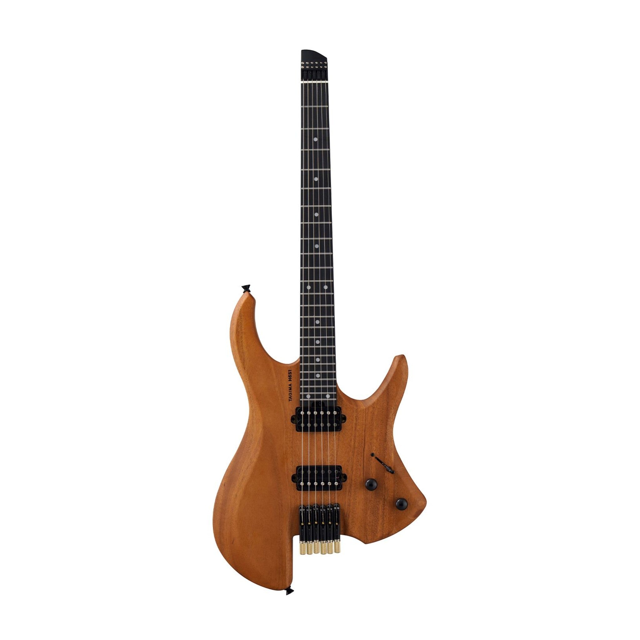 Tagima H6S1 headless electric guitar natural satin front