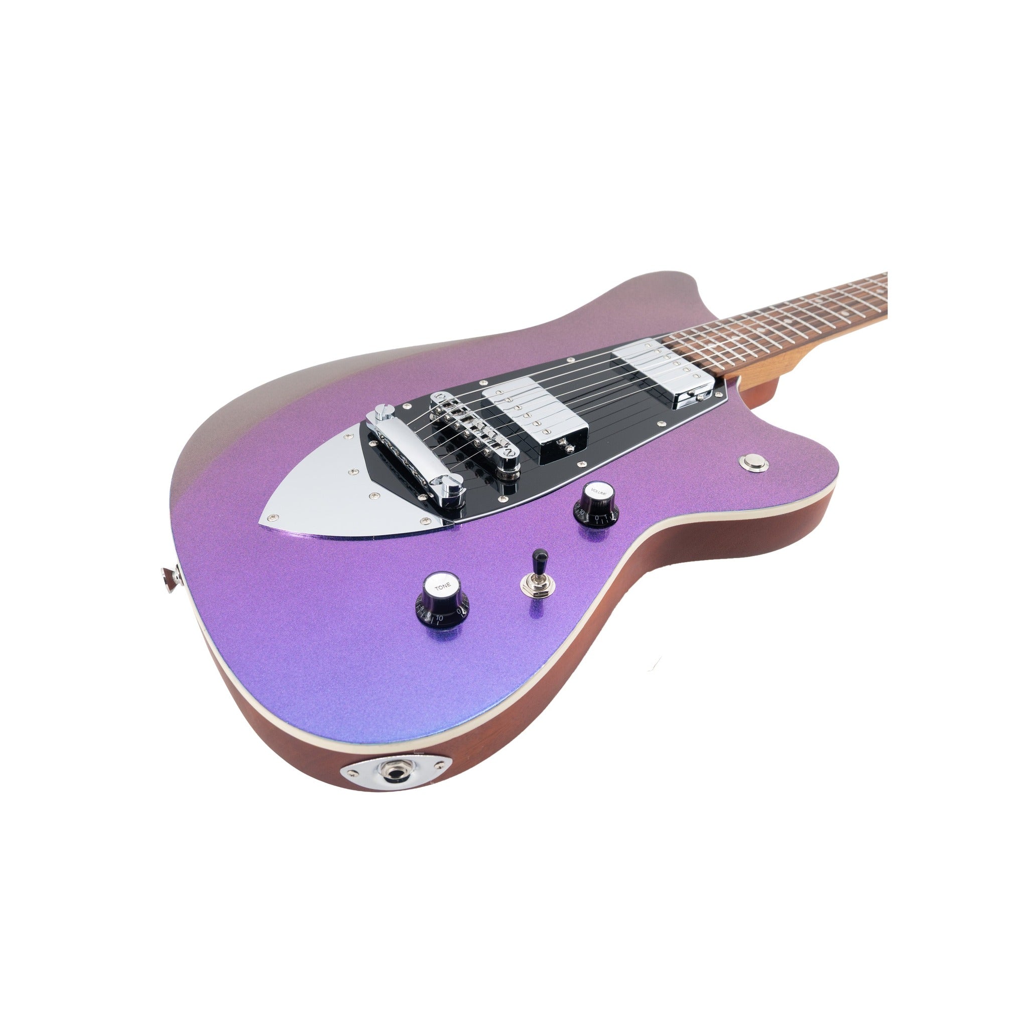 Tagima Rocker UQ Chameleon body top showing pickups and controls