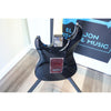 Back body view of the Tagima T-635 Classic Black Electric Guitar with Lace Sensor Red/Silver/Blue Pickups