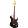 Full guitar front view of Tagima T-635 Classic Black Electric Guitar with Lace Sensor Red/Silver/Blue Pickups