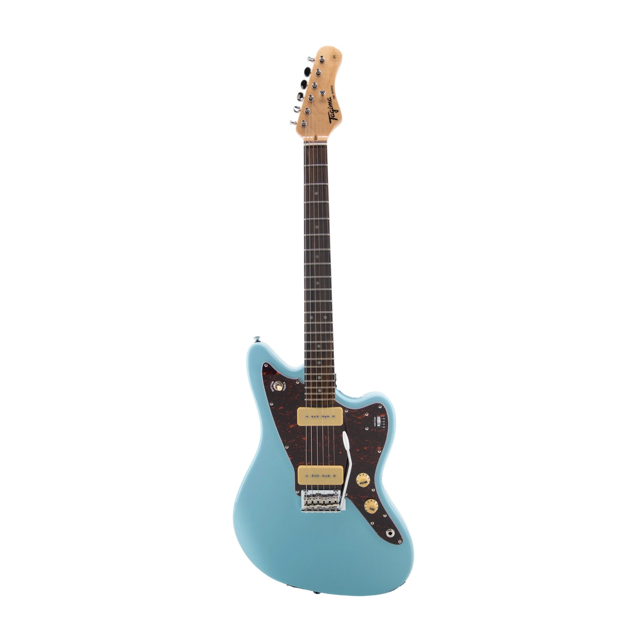 Tagima TW-61 offset guitar Sonic Blue rosewood fingerboard