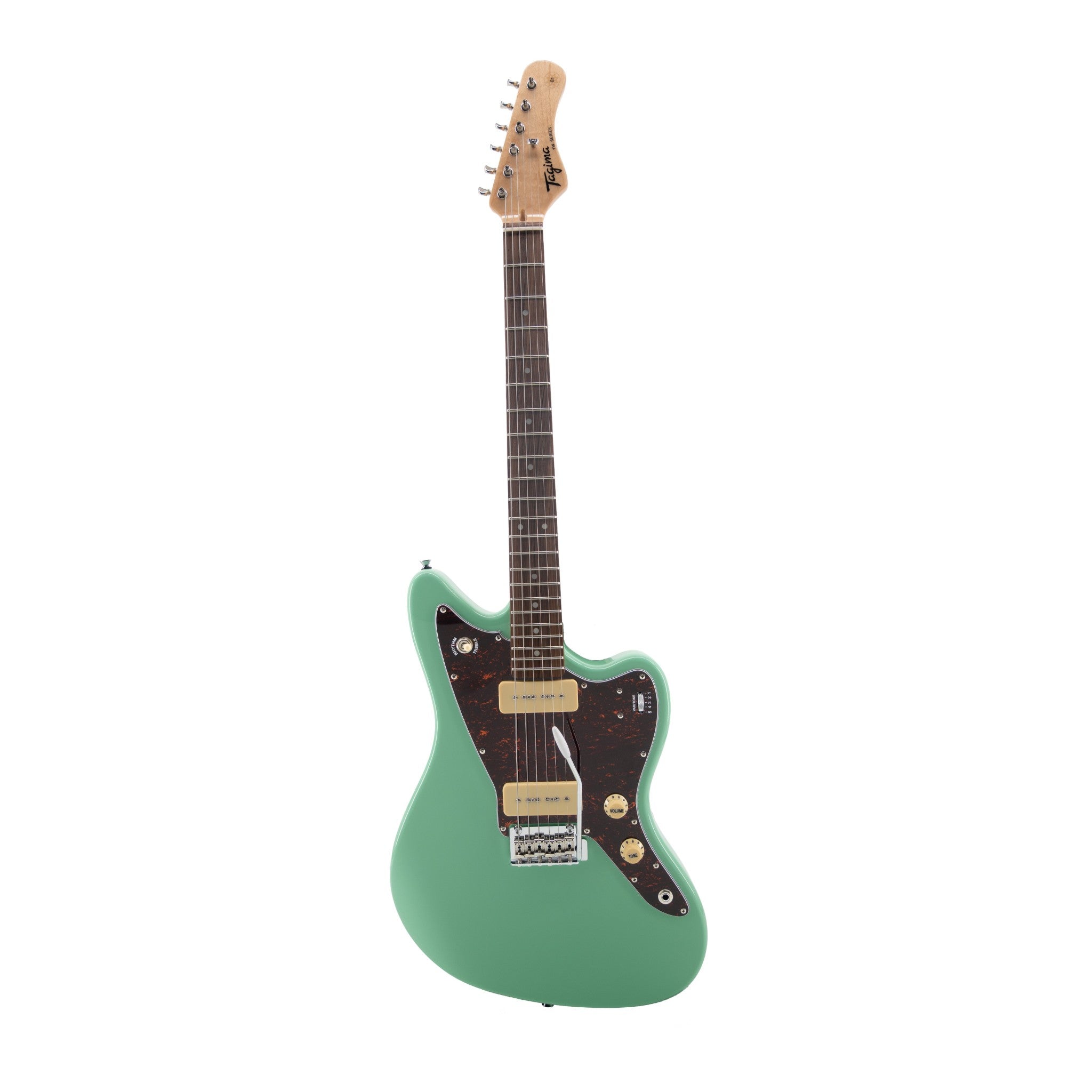 Tagima TW-61 offset guitar Surf Green rosewood fingerboard