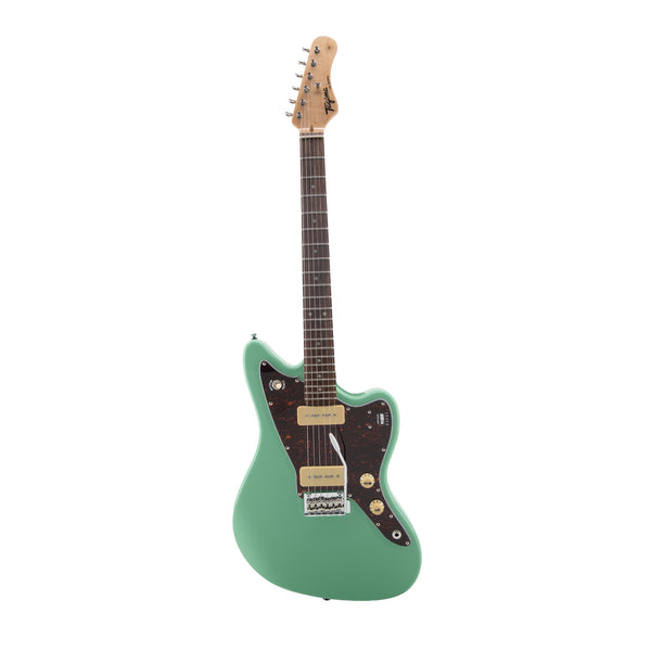 Tagima TW-61 offset guitar Surf Green rosewood fingerboard