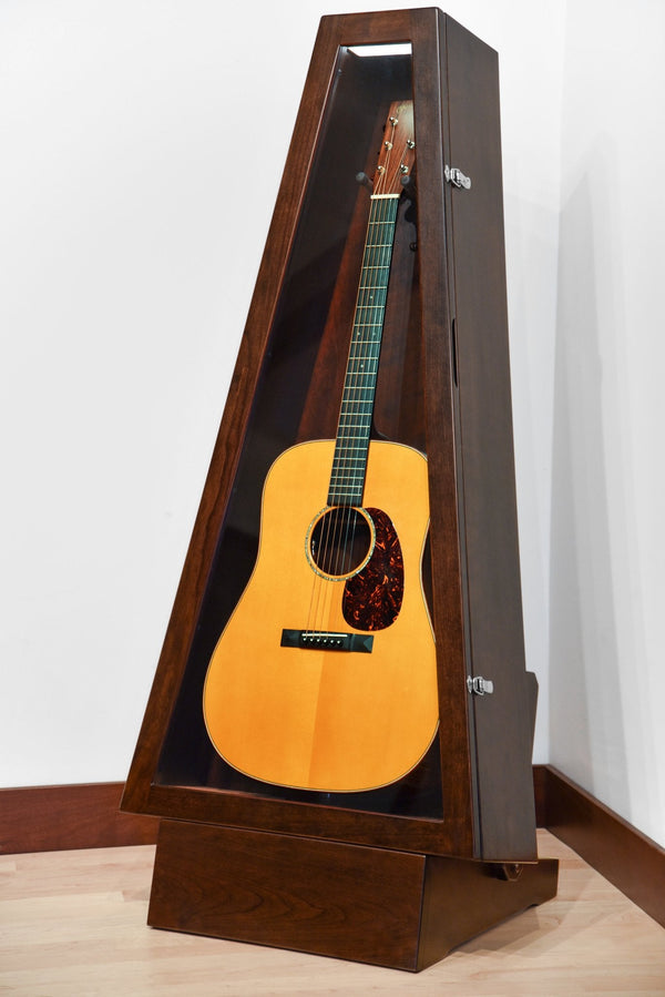 ClimaStand Triangle Humidor with Base - Cherry with Onyx Stain