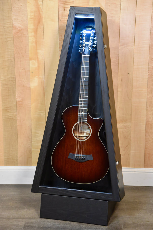 ClimaStand Triangle Humidor with Base - Northern White Ash with Piano Black