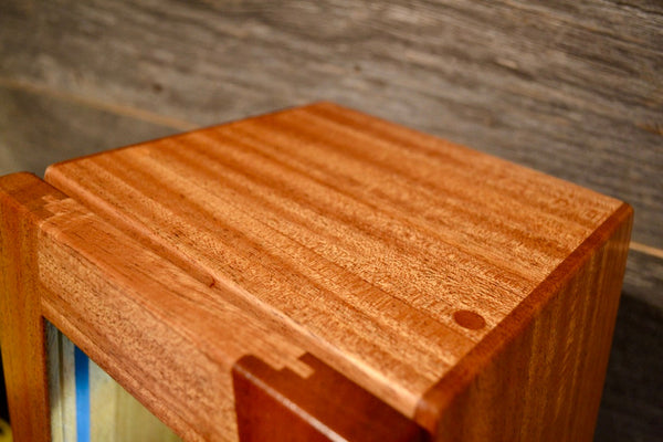 ClimaStand Triangle Humidor with Base - African Mahogany