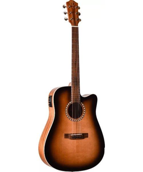 Teton STS100CEDVS Acoustic/ Electric Guitar Dark Vintage Burst Satin - El Cajon Guitars and Music