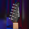 Washburn Sonamaster Elite SE2FTB-U Flame Black Burst headstock and roasted maple neck