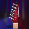 Washburn Sonamaster Elite SE3FRB-U Flame Red Burst headstock and roasted maple neck