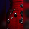 Washburn Sonamaster Elite SE3FRB-U Flame Red Burst flame maple top and controls detail