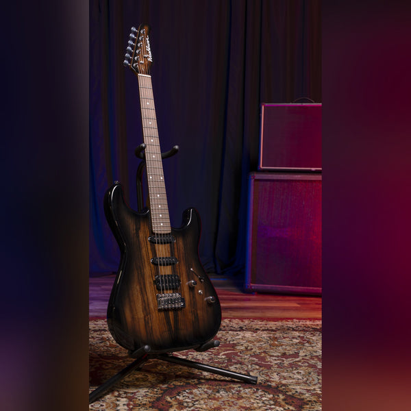 Washburn Sonamaster Elite SE3SEN-U Striped Ebony Natural electric guitar, full view